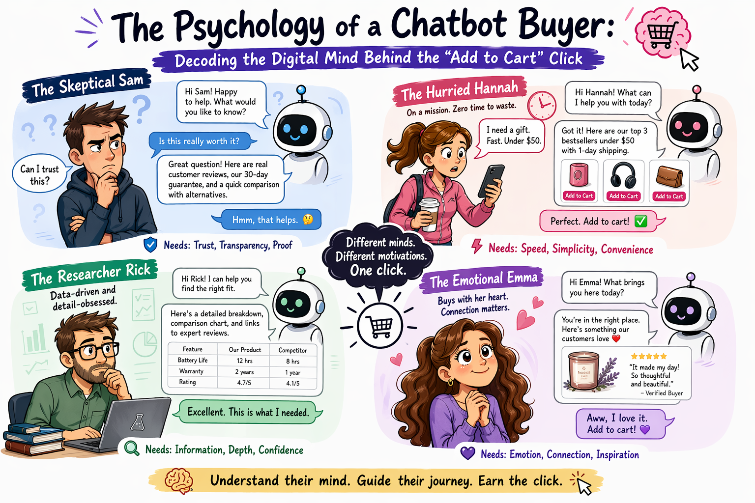 The four chatbot buyer archetypes